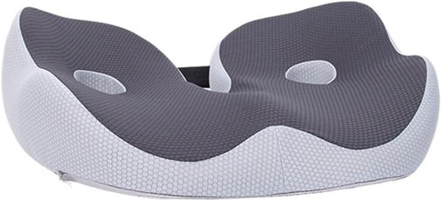 Generic Memory Foam Orthopedic Cushion, Ergonomic Coccyx, Adjustable Seat Width, for The Office,car(Dark