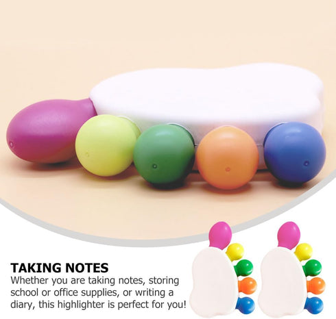 NUOBESTY 2 Sets Creative Funny Foot Shaped Highlighter Marker Pens for Students