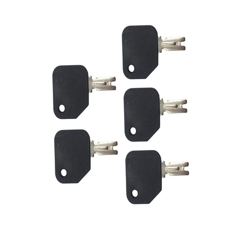 5 PCS Black Push Button Forklift Key - 186304 166 1430
