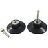 BokWin 2 Pack 3 Inch 1/4 Inch Quick Change Disc Pad Holder, Disc Pad Holder Adapter with Shank, Black Rubber Design