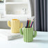 Silicone Pen Holder, Cactus Pencil Holder for Desk, Cute Pens Cup for Kids Office Decor, Desk Accessories (Green)