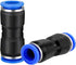 WAFJAMF Straight Push to Connect Fitting, 12mm Tube OD Quick Release Pneumatic Connectors (10 Pcs)