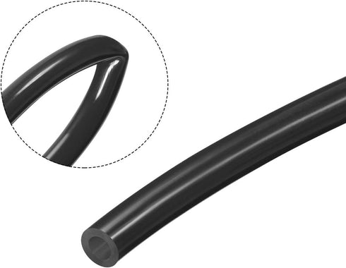 uxcell 4mm OD x 2.5mm ID 4m PU Polyurethane Pneumatic Air Tubing Hose Pipe, Black