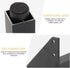 4pcs 60mm Toddmomy Adjustable Aluminum Alloy Cabinet Legs Black Anti-Slip Furniture Feet Pads for Tv Stands Wardrobes