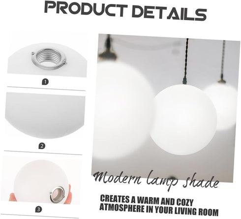 LIFKOME G9 Effortless Install Socket Round Lampshade Wall Sconce Lampshade for Chandeliers Shatterproof Plastic