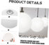 LIFKOME G9 Effortless Install Socket Round Lampshade Wall Sconce Lampshade for Chandeliers Shatterproof Plastic
