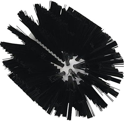 Vikan 5380-103-9 Stiff Tube Brush, Polyester, 3-7/8" x 6-1/2" OAL, Black Cleaning Tool