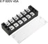 uxcell Dual Rows 6 Positions Wire Barrier Block Terminal Strip, 600V 45A TB-4506L