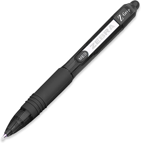 Zebra Z-Grip Smooth Mini Retractable Ballpoint Pens - 1.0mm - Black - Pack of 3 by Zebra Pen