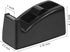 JIKIOU Desktop Tape Dispenser - Non-Skid Base - Weighted Tape Roll Dispenser - Perfect for Office Home School (Tape not Included) - (3-Pack Black) by JIKIOU