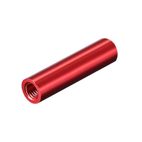 uxcell Round Aluminum Standoff Column Spacer M3x30mm for RC Airplane, FPV Quadcopter, CNC, Red, 10pcs