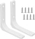Hordion 2pcs Wall Shelf Brackets 4 Inch, Heavy Duty L Bracket Right Angle