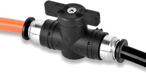 Beduan Push to Connect Fitting Ball Valve, 12mm Tube OD Pneumatic Air Flow Control Adapter
