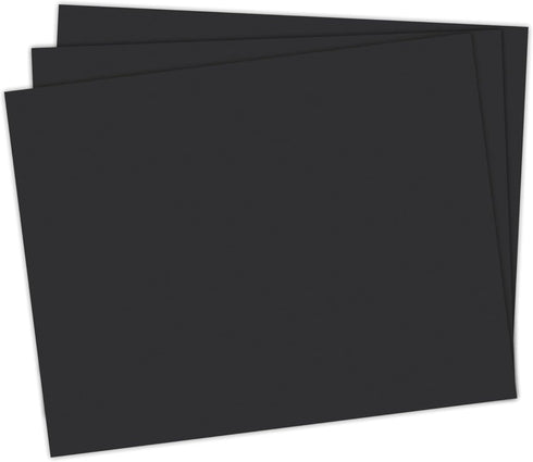 School Smart Black Railroad Poster Board Paper, 22 x 28 Inches, 6-Ply, Pack of 25