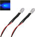 MarineLED 2X Blue LED Light Single Bulb Pre-Wired Light 5-12V 5mm Bright Round