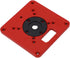 Router Table Insert Plate, Aluminum Alloy Router Plate Wood Tool, Universal Design Accessory for Woodworking, Red
