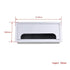2PCS Metal Rectangle Desk Grommet Cord Cable Hole Cover with Brush for Home Office, Bank, Computer Table
