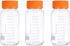 Lab Media Storage Reagent Wide Mouth Bottles, 1000ml, Graduated GL80 Screw Cap Leakproof Multi-Purpose (Pack of 3,