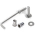 Woopais 1/4-20 3/4" 1/4-20 30-Set Stainless Steel Rivet Nuts and Bolts Button Head Socket Cap Screws Flat Washers