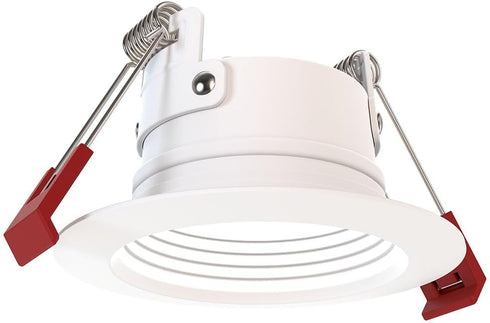 WF2 ALO25 SWW5 90CRI 120 M6 2-Inch, Juno Dreg B MW Canless Wafer Recessed LED Downlight, Deep Regressed Baffled Trim