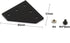 2020 Series Black L Shape Joint Plate Bracket Kit - 4pcs Joint Plate, 20pcs M5 T-Slot Nuts