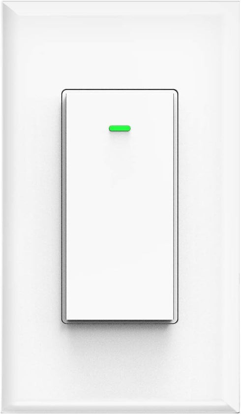 Smart Switch, WiFi Smart Light Switch, Compatible with Amazon Alexa and Google Home, Neutral Wire Needed