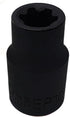 EP Socket EP10, 3/8 Drive Female External E-Torx Plus Socket, High Deformation Prevention Tool