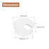 uxcell Cable Hole Cover, 6Pcs 45mm/1-3/4inch ABS Desk Wire Grommet for Office Computer Desk Organizer (White)