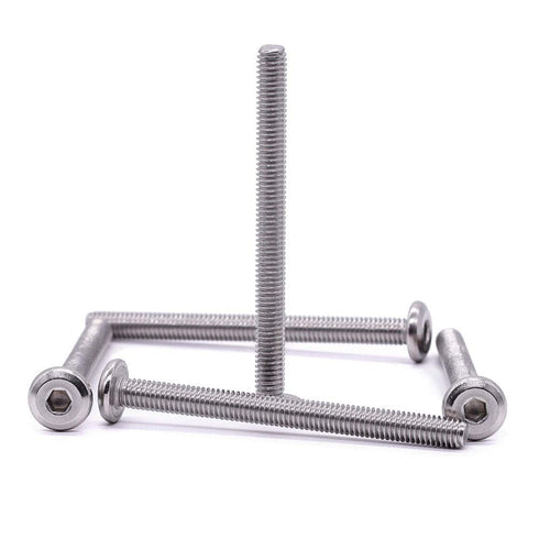 M4-0.7 x 50mm Hex Socket Head Cap Screws - 304 Stainless Steel Flat Countersunk Machine Screws, 50 PCS