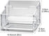 Velarionna 2 2 Acrylic Business Card Holder for Desk Tier Slots, Clear Business Card Display Stand for Men and Women