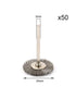 50Pcs 25mm T-Type Stainless Steel Wire Wheel Brush Sets with 1/8 Inch Shank for Cleaning, Deburring, Surface-Finishing