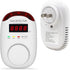 Natural Gas Detector, Plug-in Alarm and Monitor for Home, Kitchen, or Camper with Voice Warning & Display