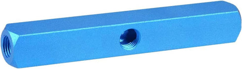 5 Way 8 Port Manifold Block Splitter, 1/4" Pneumatic Air Hose Inline Fitting for Air Compressor
