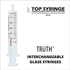 Truth Laboratory Glass Syringe, 5ml Glass Tip (01-08-01-05)