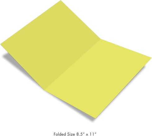 NobleWorks - 1 Large Blank Greeting Card (8.5 x 11 Inch), All Occasion Notecard with Envelope, Big Bold Letters