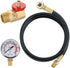 Hromee Air Tank Repair Kit with Safety Valve, Pressure Gauge & 4 Feet Hose Assembly for Portable Carry Tank