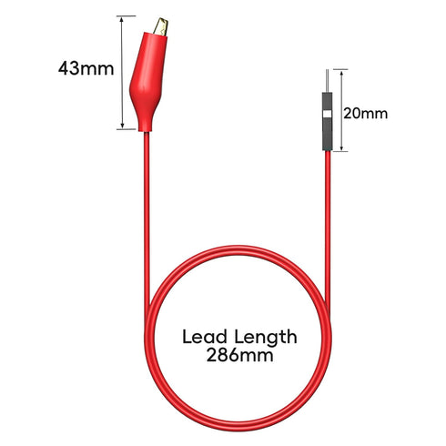 Goupchn Alligator Clips to Breadboard, Male Jumper Wires for Electrical Testing, Soft Flexible Silicone Test Leads