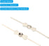 200 Pack 45mm/1.8" PATIKIL Chandelier Connector Clip, Length Chandelier Bowtie Pin Replacement for Fastening Crystals
