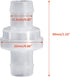 5 Pcs 1/2" Plastic Check Valve, 12mm One Way Non Return Valve for Fuel Gas Air Liquid