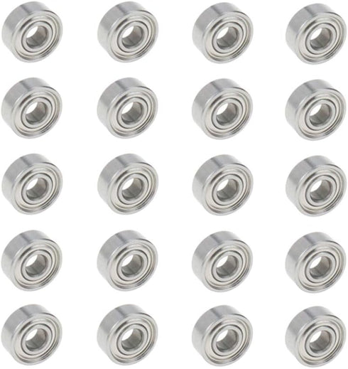 R3ZZ Double Shielded Deep Groove Ball Bearing 3/16" Inner Dia 1/2" Outer Dia - 20pcs
