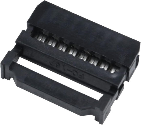 Antrader 50 x FC-16P 16Pin IDC Socket Connector Female, 2.54mm Pitch Plug Header Connector Dual Row