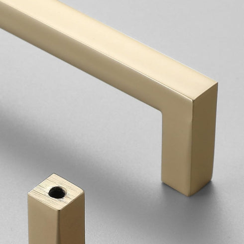 SKFGNX Knob,Z,2070,128 Long Handle Modern Minimalist Kitchen Furniture Cabinet Drawer Pull, Gold zinc Alloy Wardrobe