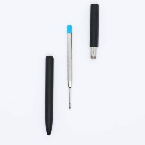 DunBong Blue Ink Refill Pack of 5, Replaceable Medium Point Ballpoint Pen Refills (Blue)