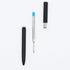 DunBong Blue Ink Refill Pack of 5, Replaceable Medium Point Ballpoint Pen Refills (Blue)