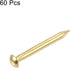 uxcell Small Tiny Hardware Brass Nails 1.5mmx15mm(DxL) for DIY Wooden Boxes Accessories 60pcs