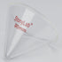stonylab Glass Funnel, Thickened Borosilicate Glass, Stemless Funnel, 90 mm Inner Diameter for Lab Use