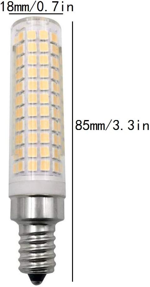 15W E12 Bulb Dimmable 2 Pack- 136 2835 120 1500LM 3000K Bulbs Lxcom Lighting LED Mini Corn SMD Candelabra LED Lamp Watt