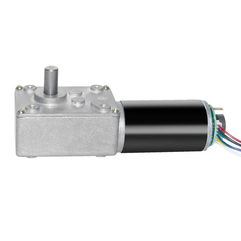 12V 110 Encoder DC Turbo Worm Gear Motor High Speed RPM Reversible with Encoder and Cable for Robot, Toys, Intelligence