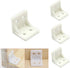 DonLeeving Luckycivia 30Pcs Plastic Furniture Corner Brace, 4-Hole Right Angle Board Holder, L