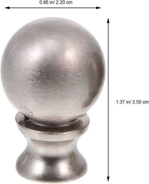 2-Pack 0.86X0.86X1.37 Inch Beaupretty Cow Horn Lamp Finials Decorative Lamp Knobs for Table and Floor Lamps Easy